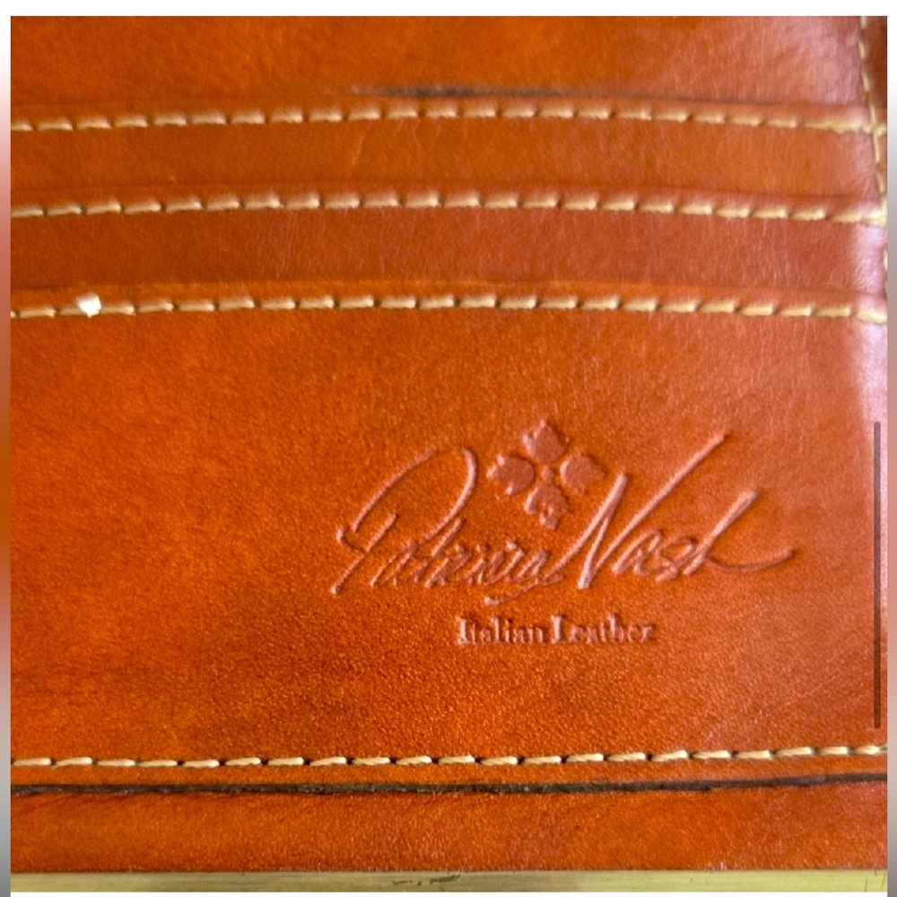 Patricia Nash Vintage Embossed Floral Brown Clutch Wallet EUC - Picture 8 of 12